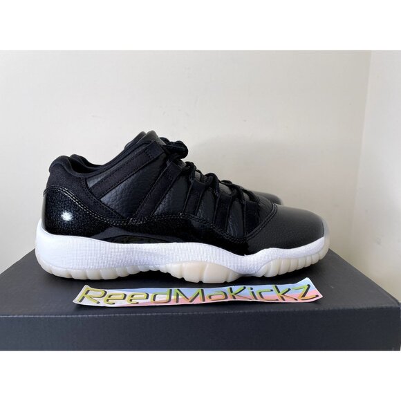 Jordan 11 Retro Low 72-10 Black Gym Red GS Youth Sizes 528896 001 - Picture 4 of 6